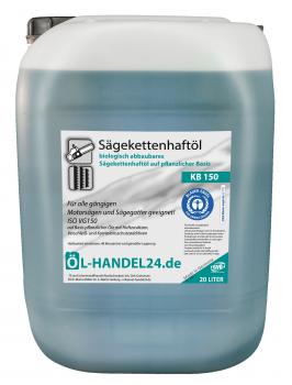KB 150 Bio Kettenöl - 20 Liter "Blauer Engel" nach RAL-UZ 178 - ISO VG 150